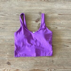 Lululemon Align Crop Tank purple 6